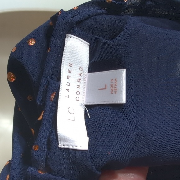 LC Lauren Conrad Sleeveless blouse Size Large - Picture 4 of 6